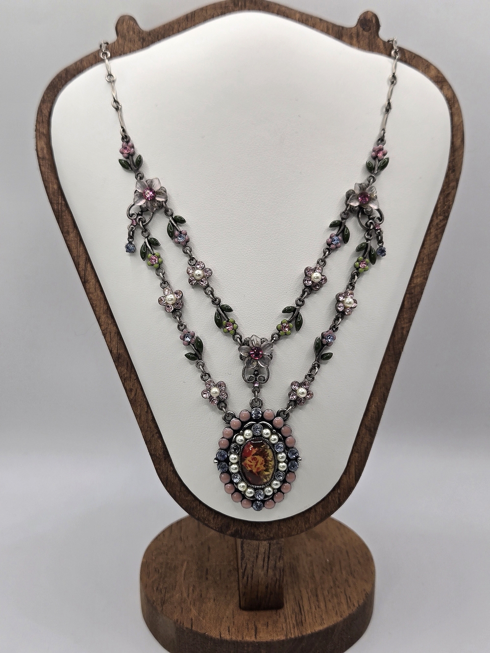 Vintage Nina Ricci for Avon Floral Statement Necklace 🌸